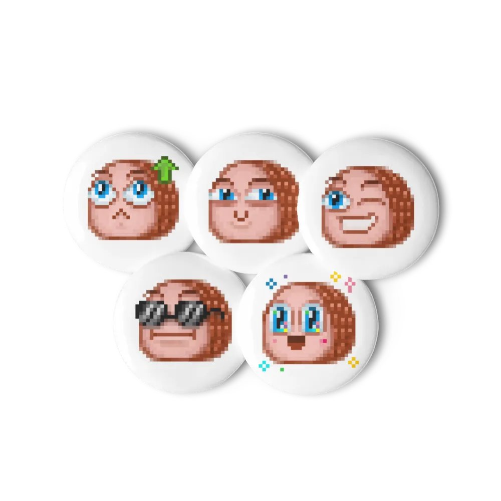 Ham Emoji Buttons (Set 1) product image (1)