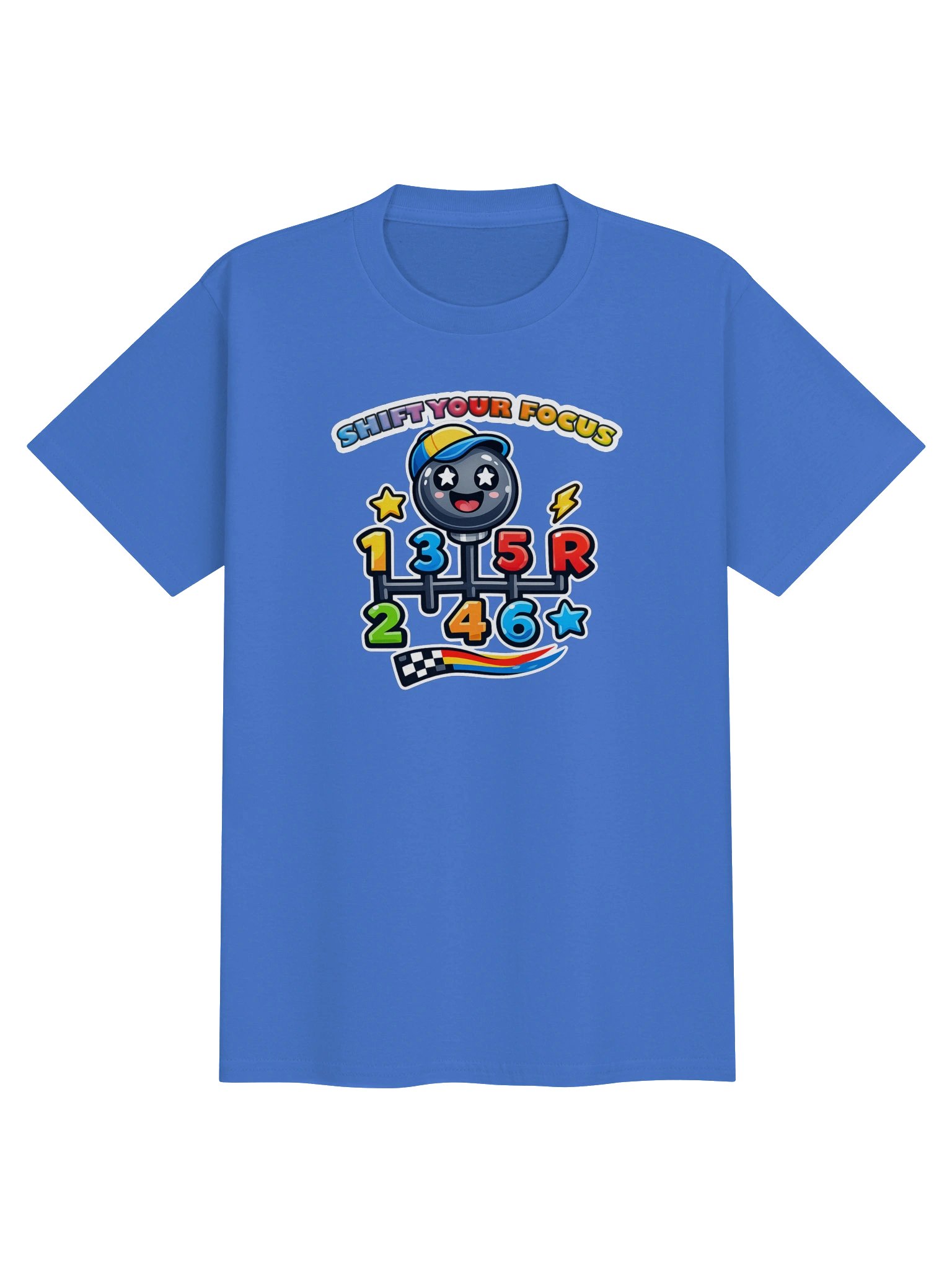 Shift Your Focus Racing Cartoon Youth Tee product image (1)