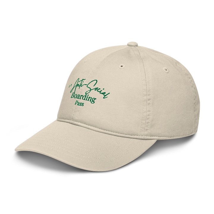Anti-Social Boarding Pass Embroidered Hat product image (2)