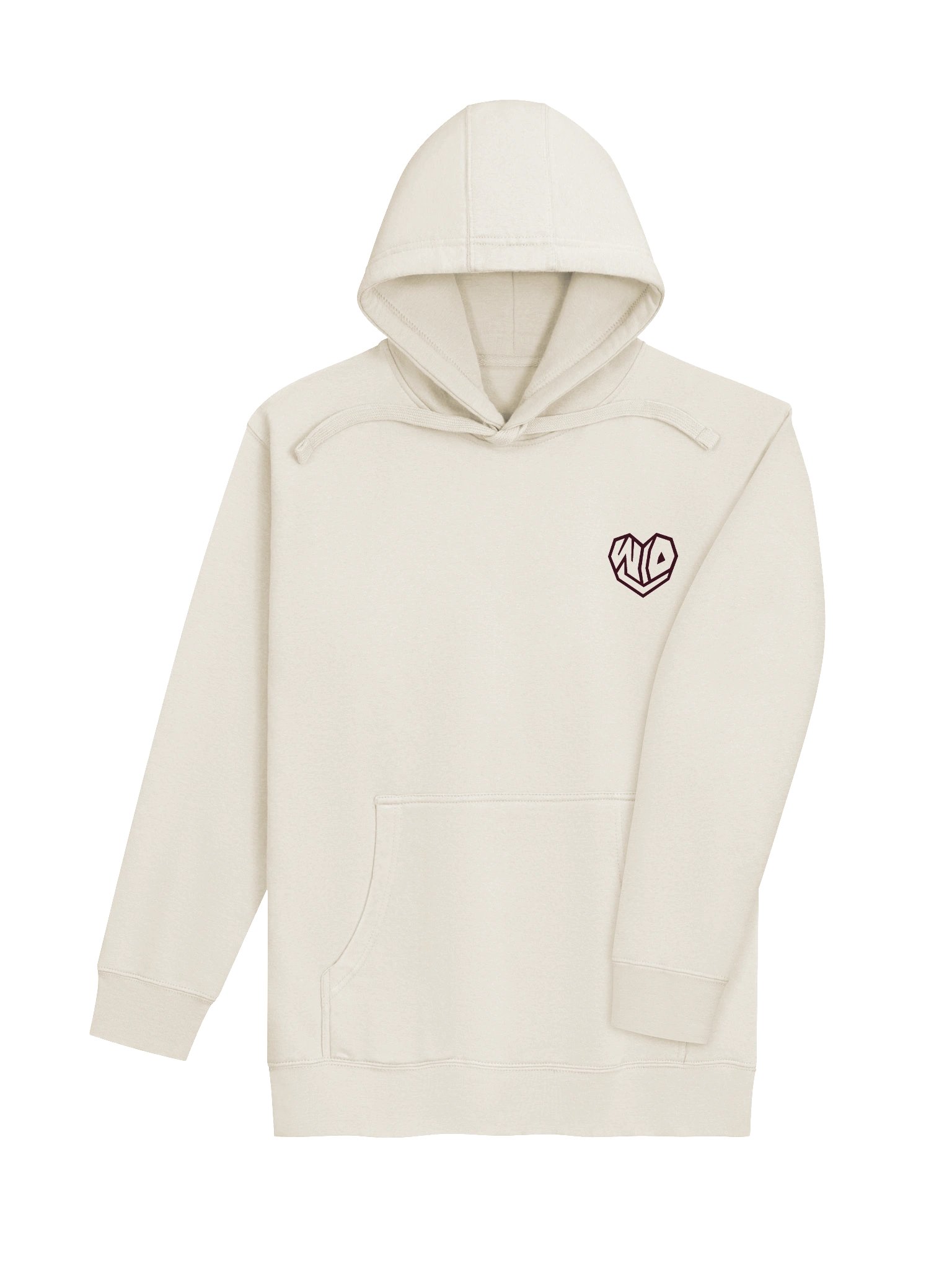 W/O U Maroon/Bone Hoodie product image (4)