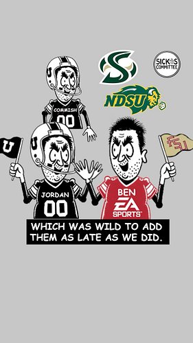 We talked with Ben from EA Sports on how hard it was to add Sac State and North Dakota State since they joined FBS so late.