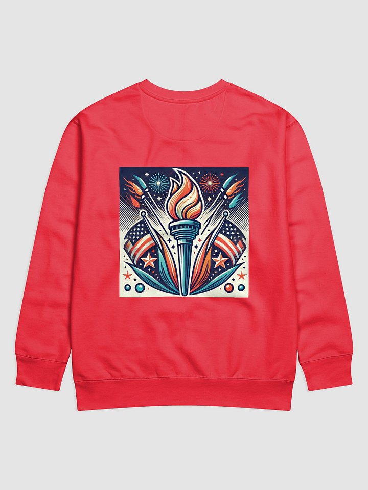 Flaming Patriot Torch Premium Sweatshirt product image (2)