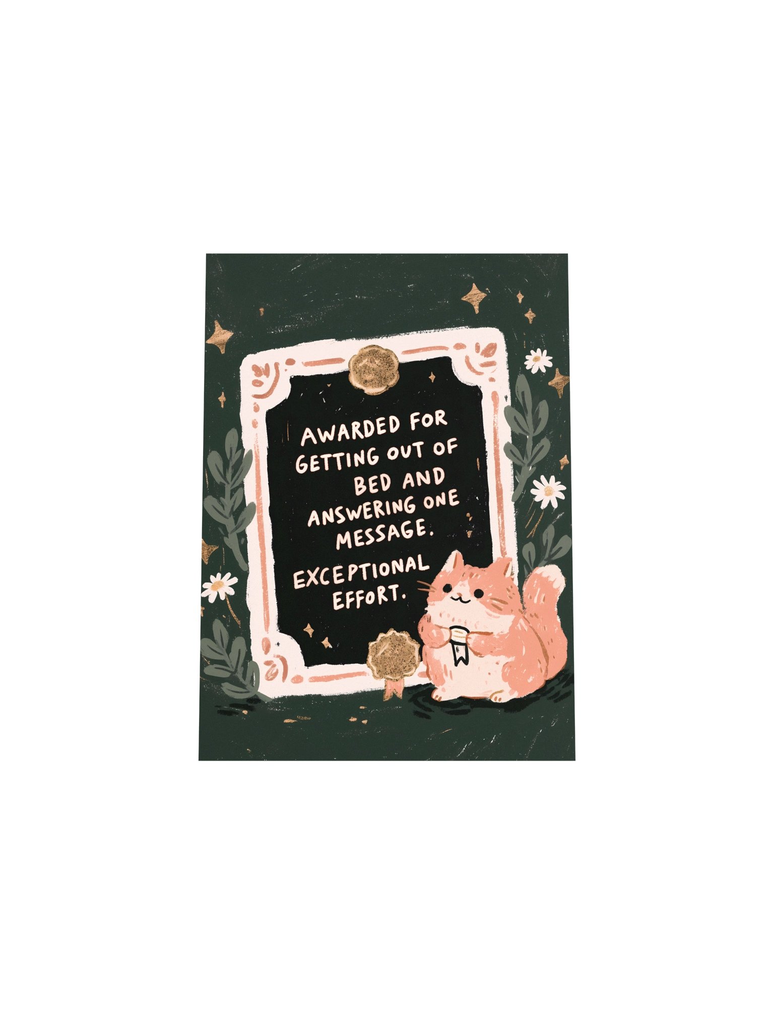 Exceptional Effort Cat Award Poster product image (29)