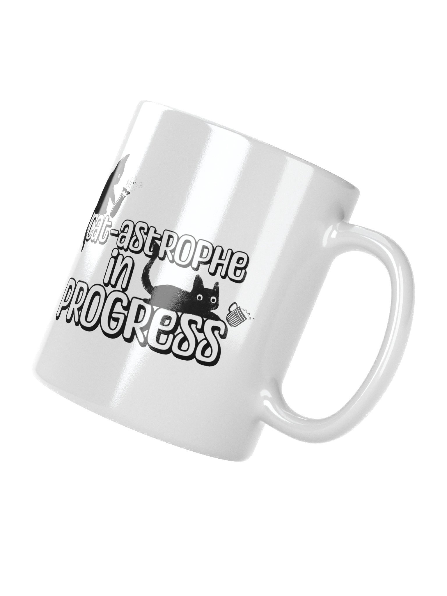 “Cat-astrophe in Progress” Cat Mug product image (4)