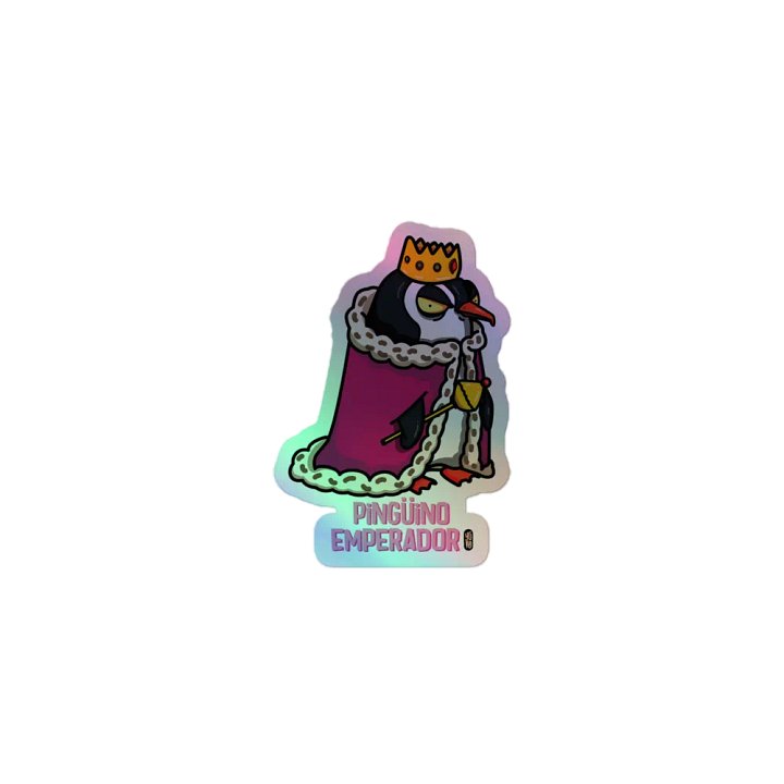 Pingüino Emperador - Sticker (Holographic Kiss Cut) product image (1)