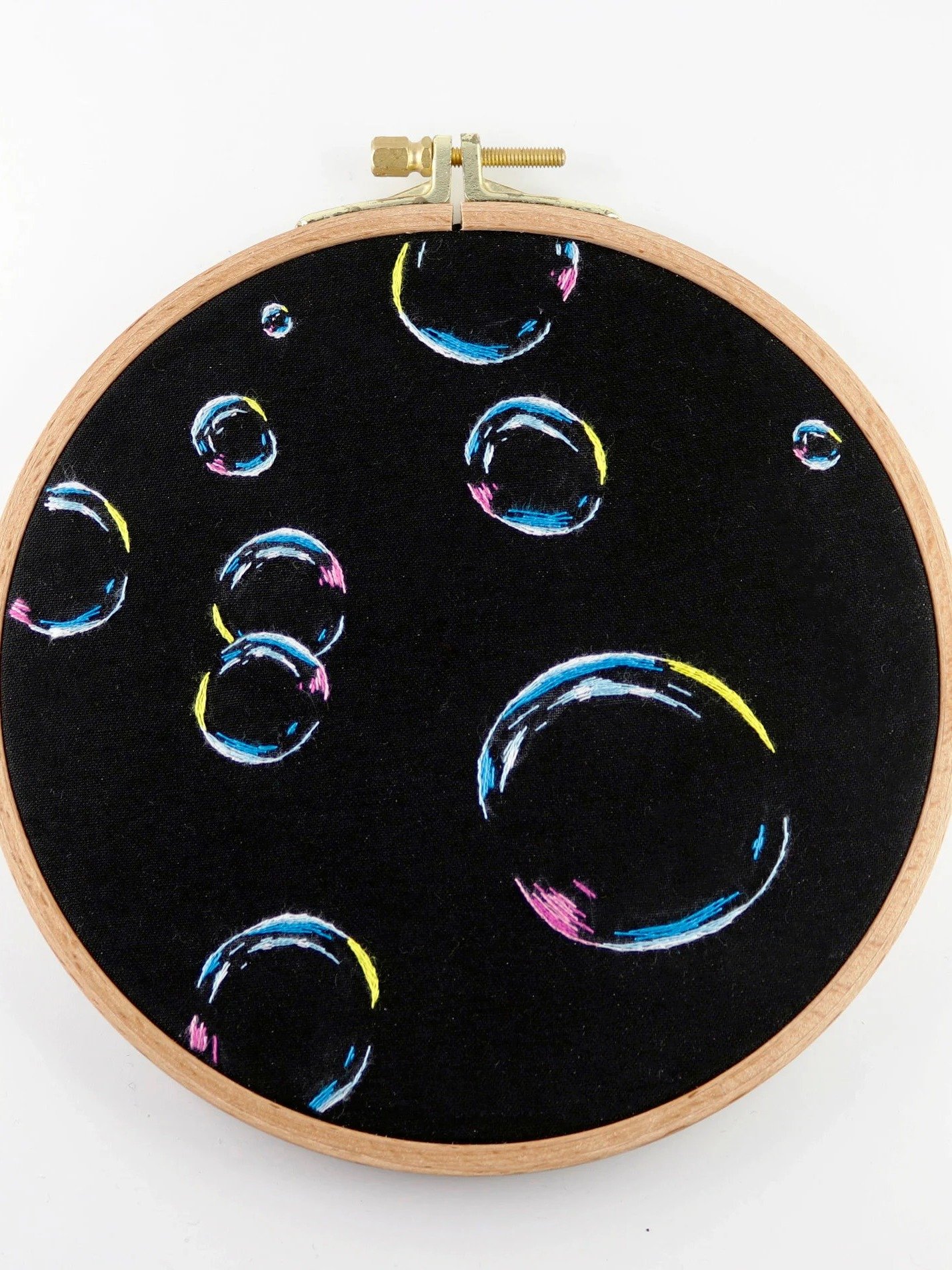 Rainbow Bubbles Hand Embroidery Pattern – Beginner Tutorial (PDF Pattern) product image (3)