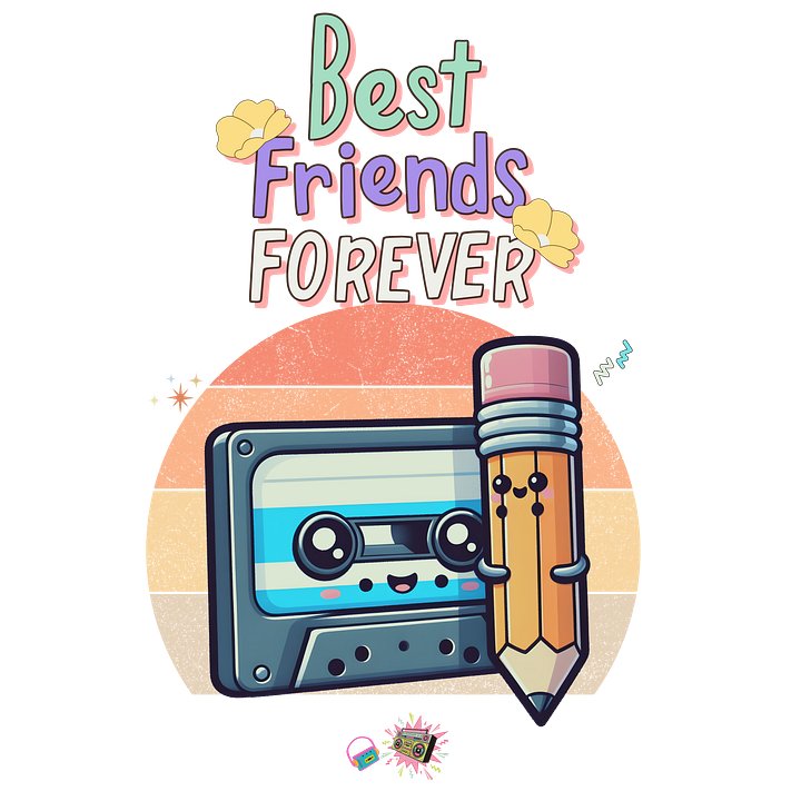 Cassette and Pencil BFF product image (2)