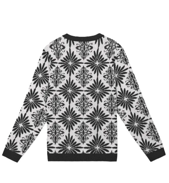 Men's Jacquard Knitted Crewneck Sweater Classic Fit product image (2)