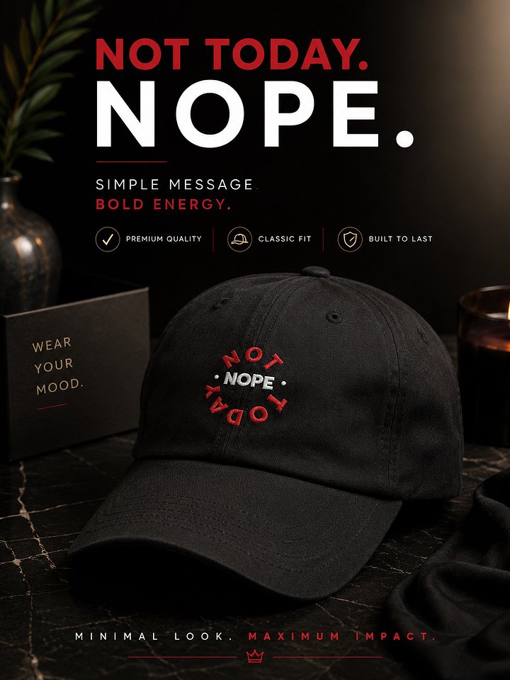 Unisex Cap - NOPE! Not Today product image (1)