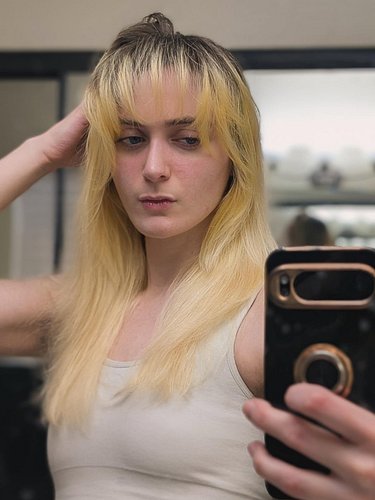 So, VIM season 2 when?

Just kidding. But, when I styled my bangs forward, that was my first funny little thought. It's givin...