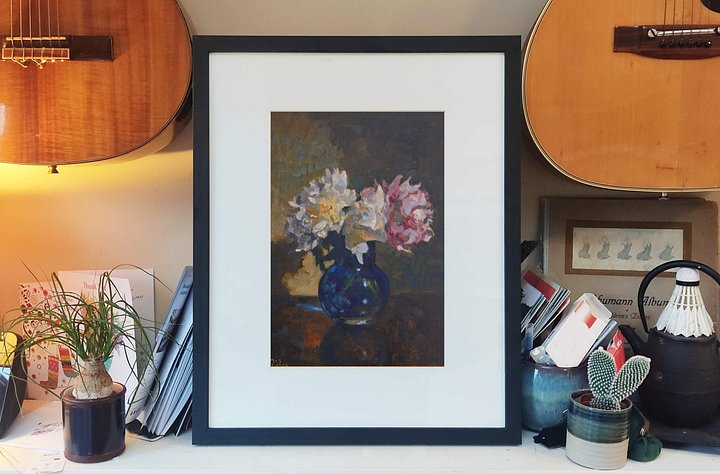 250925 Still Life with Peony Roses 2 Study Original product image (2)