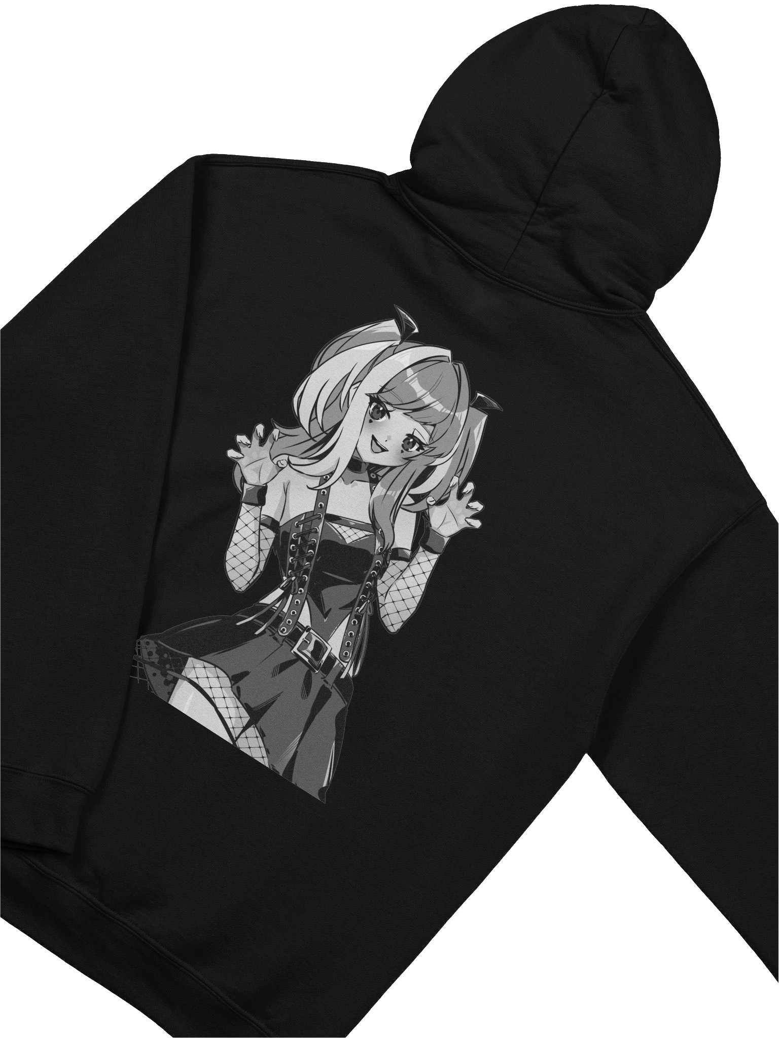 PixieGloom Monochrome Metal Double Print Hoodie product image (4)