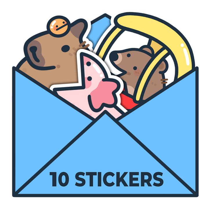 10 RANDOM MYSTERY STICKERS product image (1)