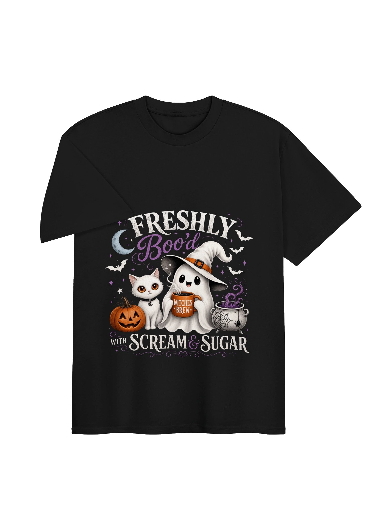 Freshly Boo'd Halloween Ghost Unisex T-Shirt product image (4)