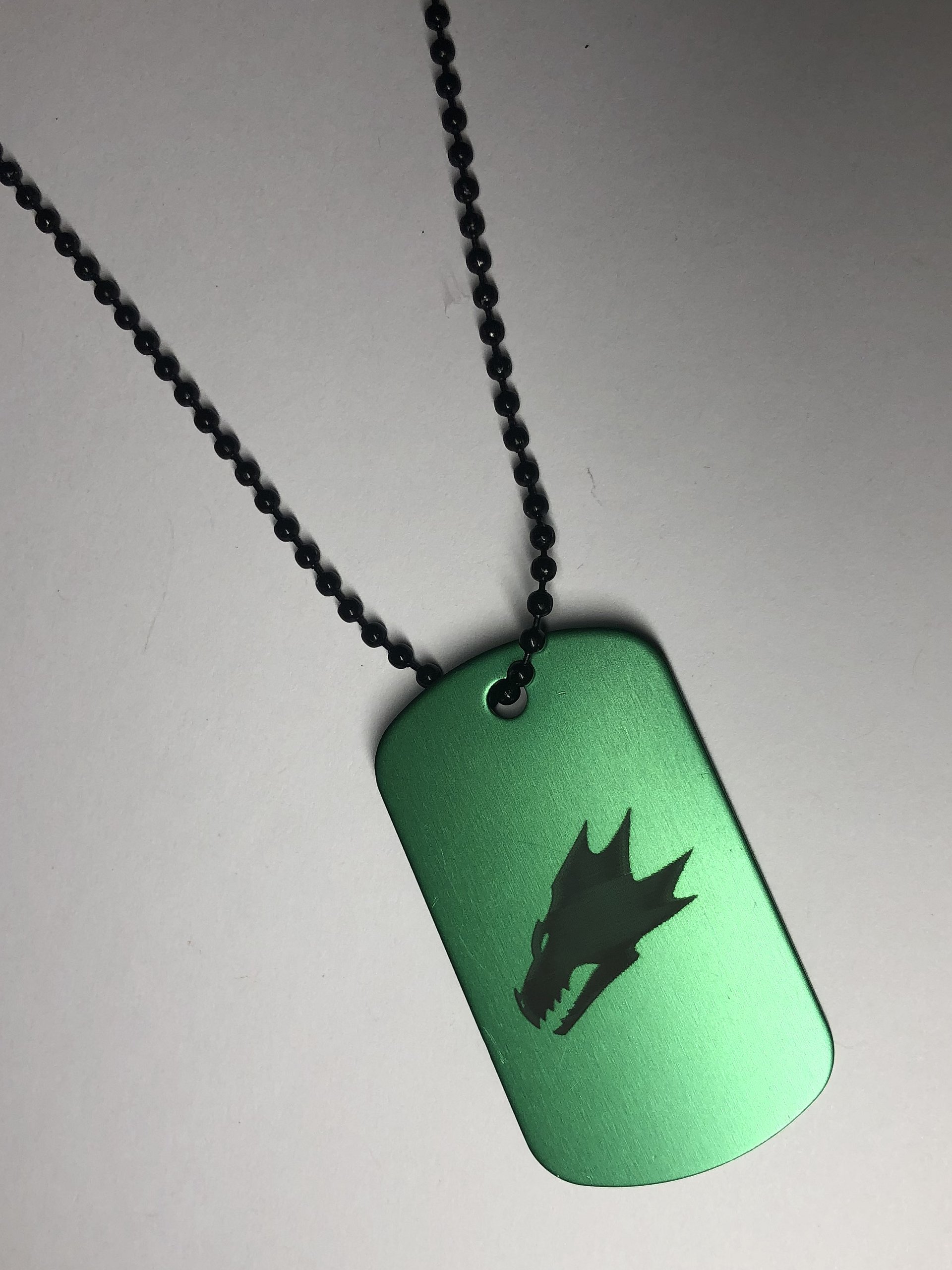 FLAME WITHIN - Engraved Dog Tag Pendant Necklace product image (3)