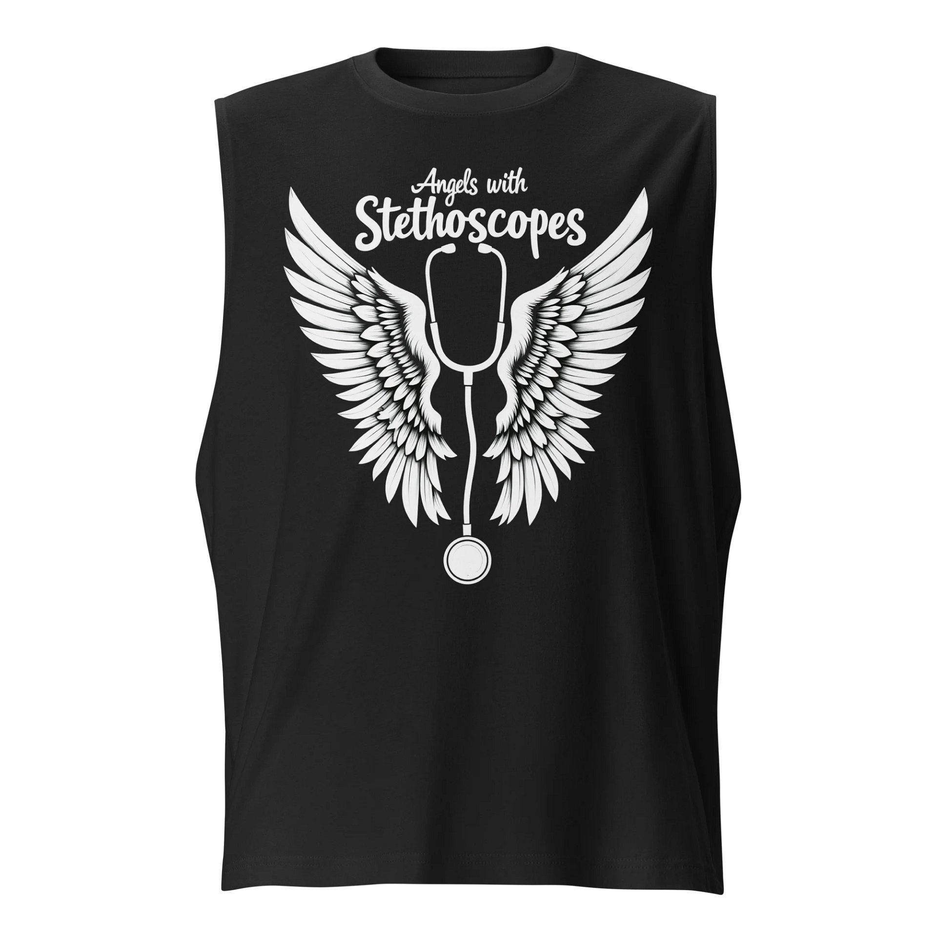 Angel Stethoscope Muscle Tank product image (1)