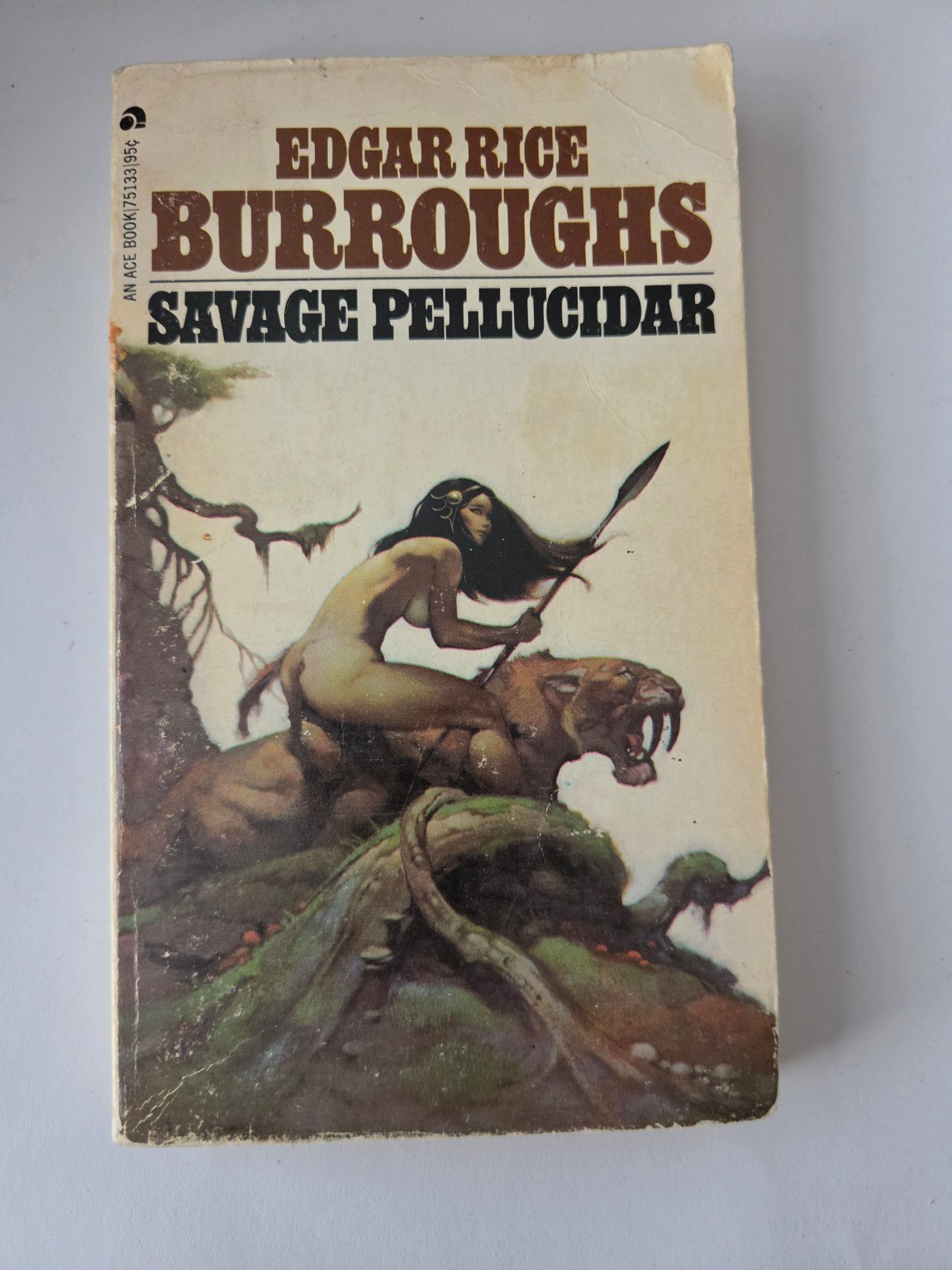 Vintage Edgar Rice Burroughs Savage Pellucidar – Ace Books Paperback – Vintage Fantasy product image (1)