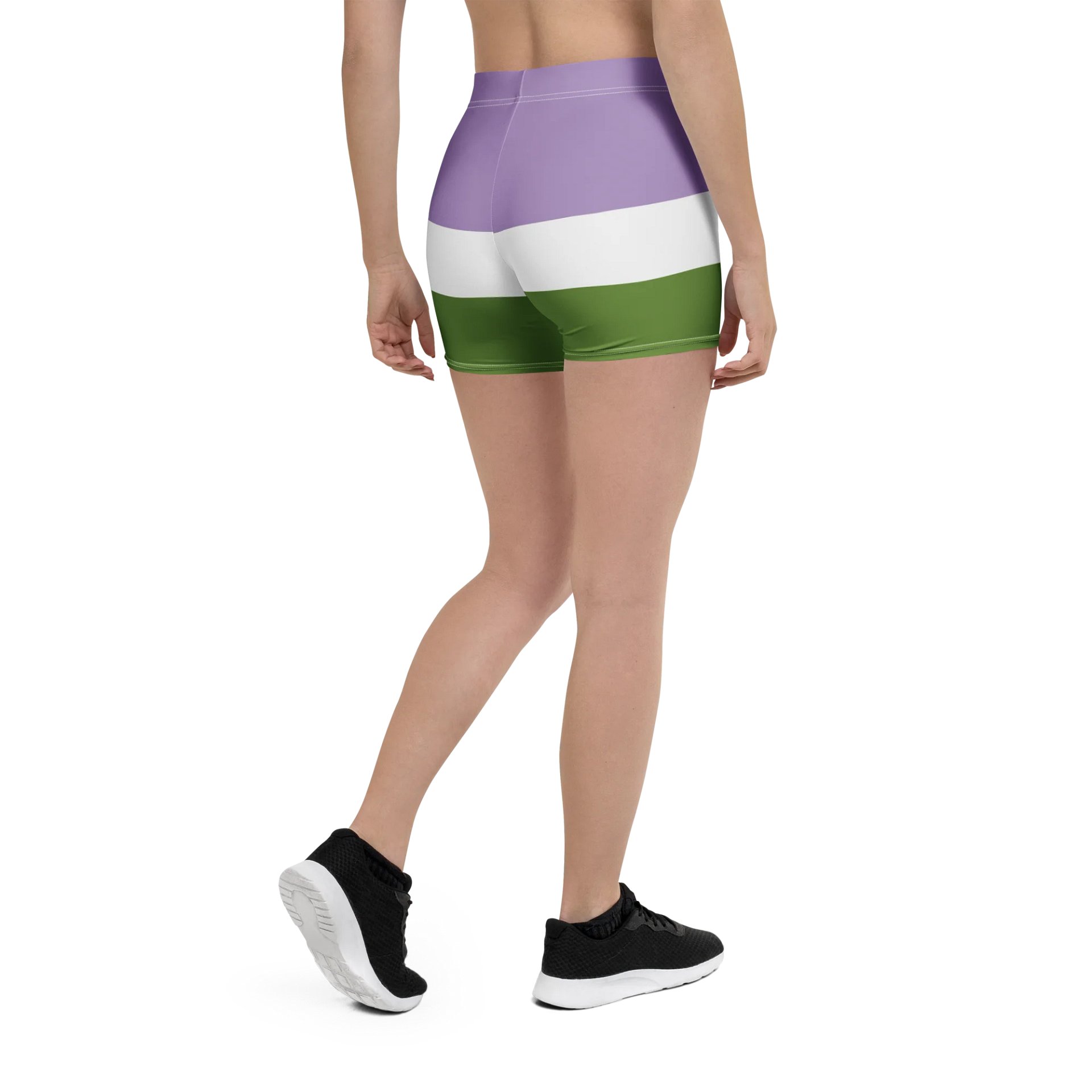 Genderqueer Pride Flag Bike Shorts product image (2)