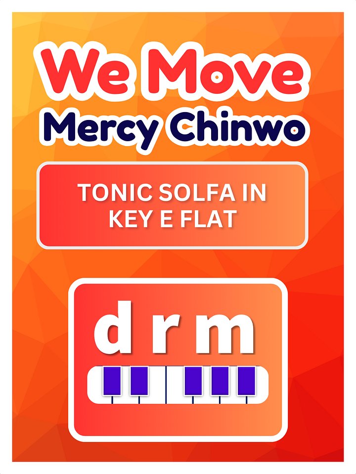 We Move Tonic Solfa – Mercy Chinwo product image (1)