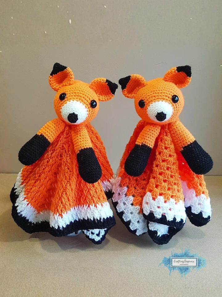 Crochet Fox Lovey Pattern – Beginner & Intermediate Options PDF Pattern - Crafting Happiness product image (1)