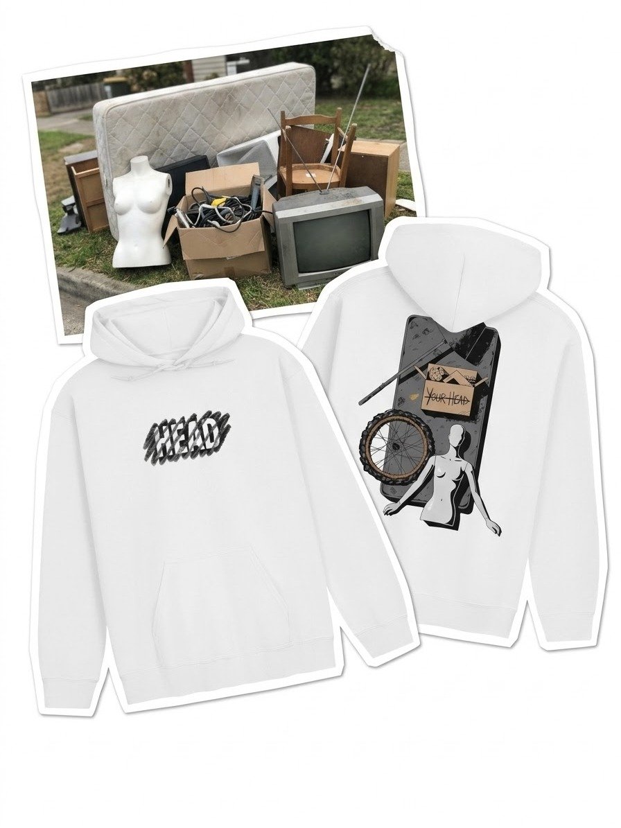 Forensic Inventory | Heavyweight Boxy Hoodie | Hard rubbish confessions product image (1)
