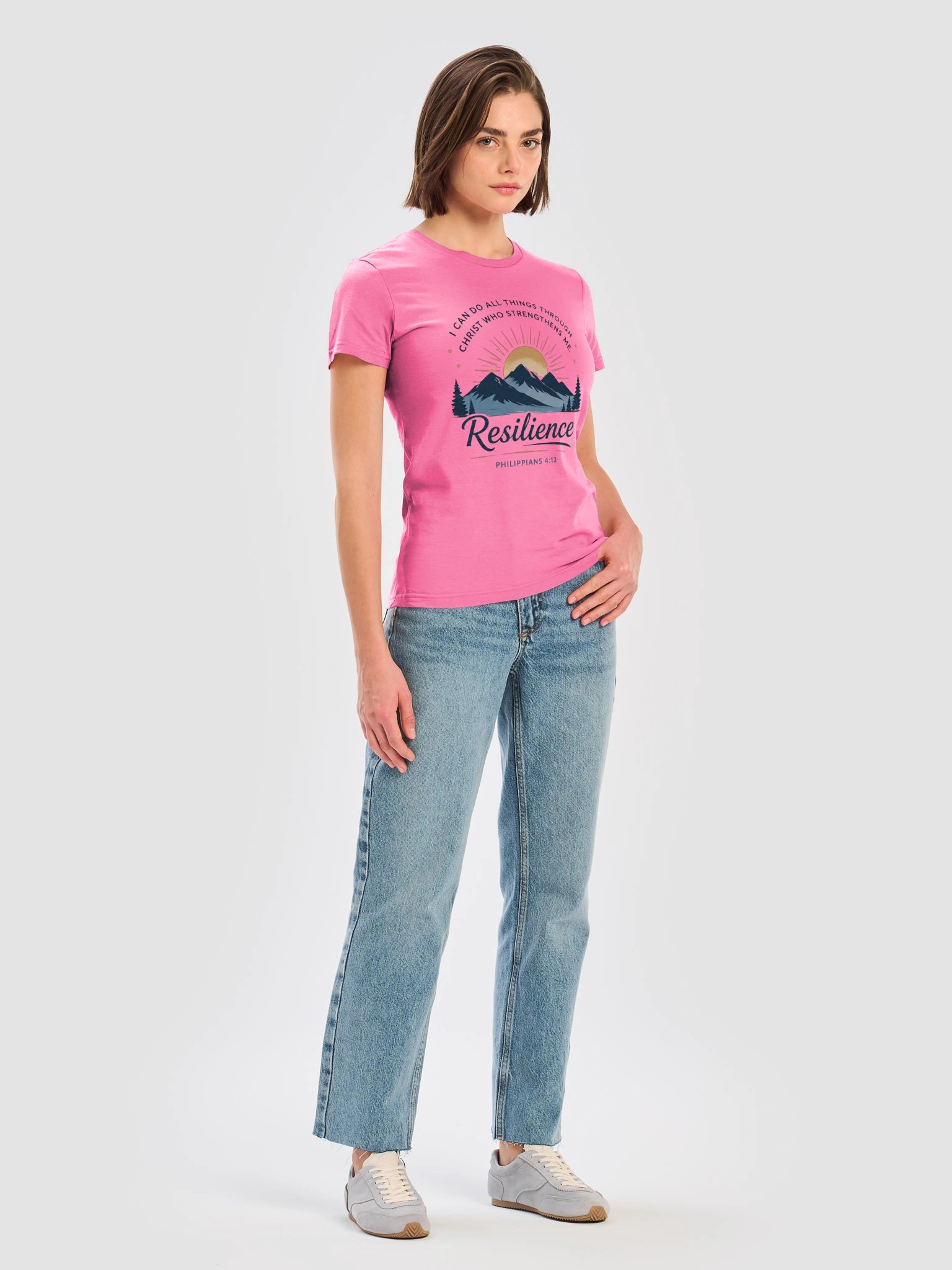 Strength Through Christ Resilience Women’s Tee product image (7)