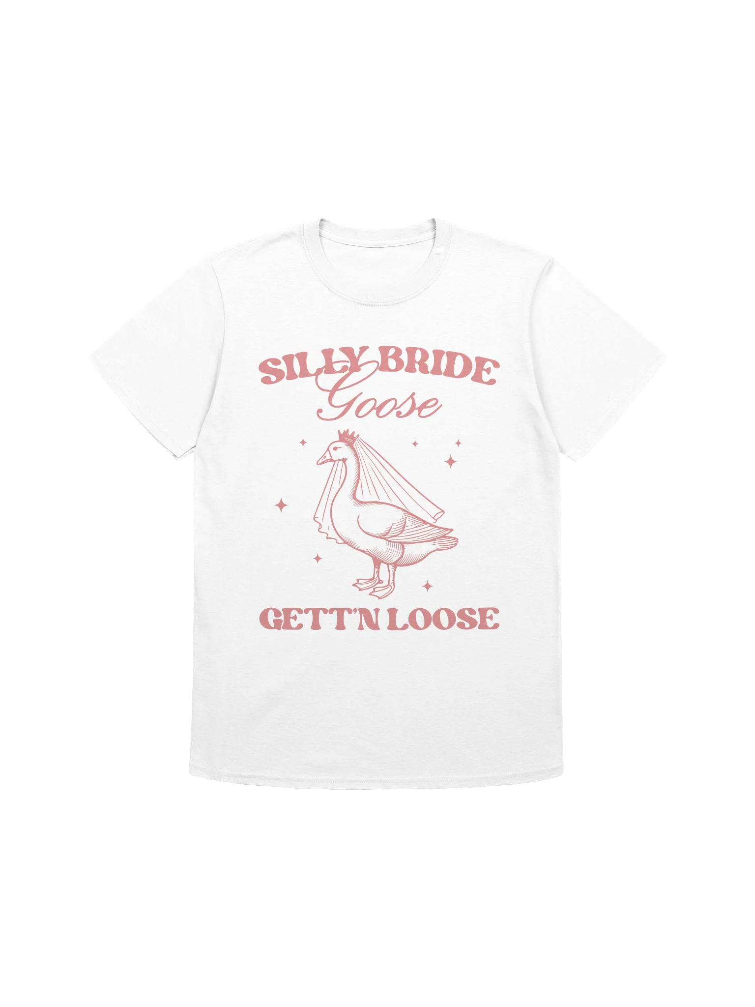 Silly Bride Goose Shirt – Funny Bachelorette Party Tee | Bride Getting Loose Graphic Shirt, Wedding Party Gift product image (1)