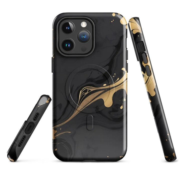 MagSafe® Tough Case for iPhone – Mystic Gold Flow product image (1)