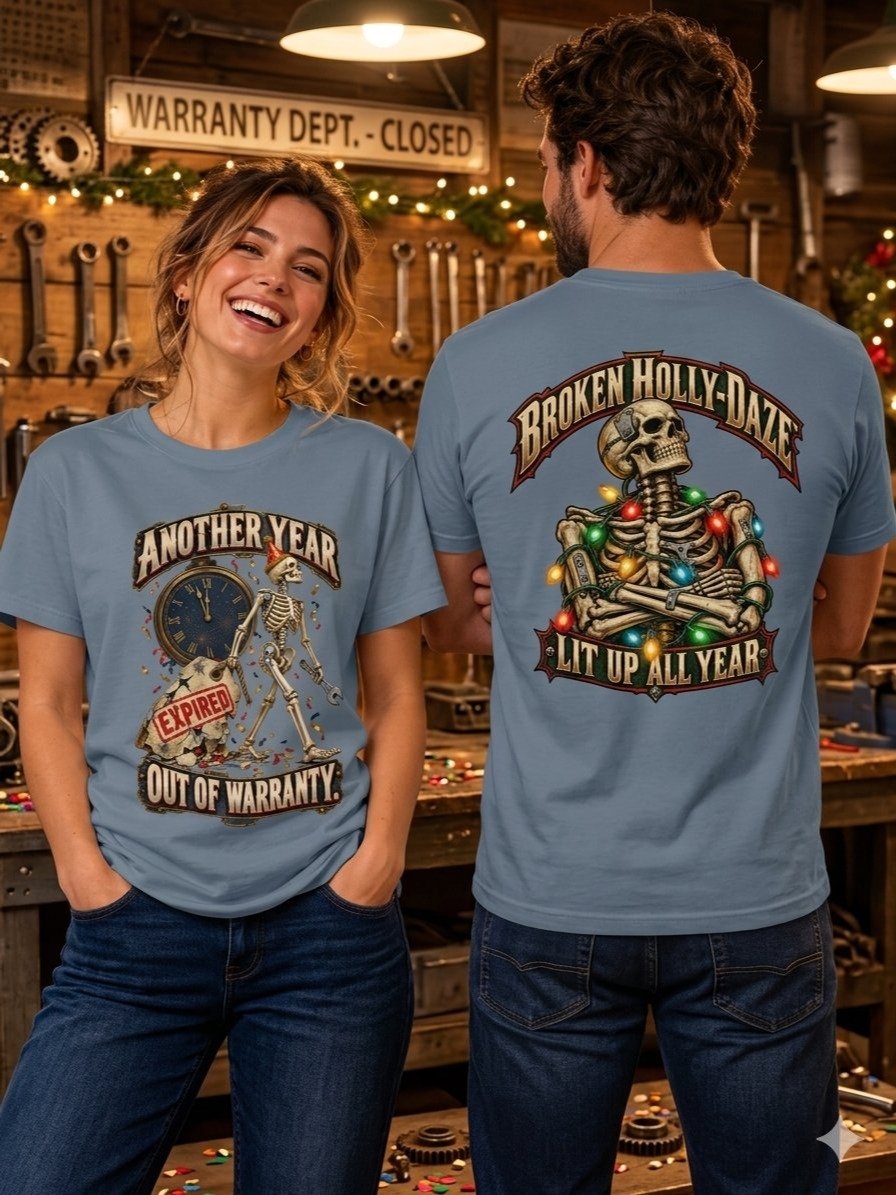 Funny Birthday & New Year Shirt — Another Year, Out of Warranty | Broken Resolutions™ product image (1)