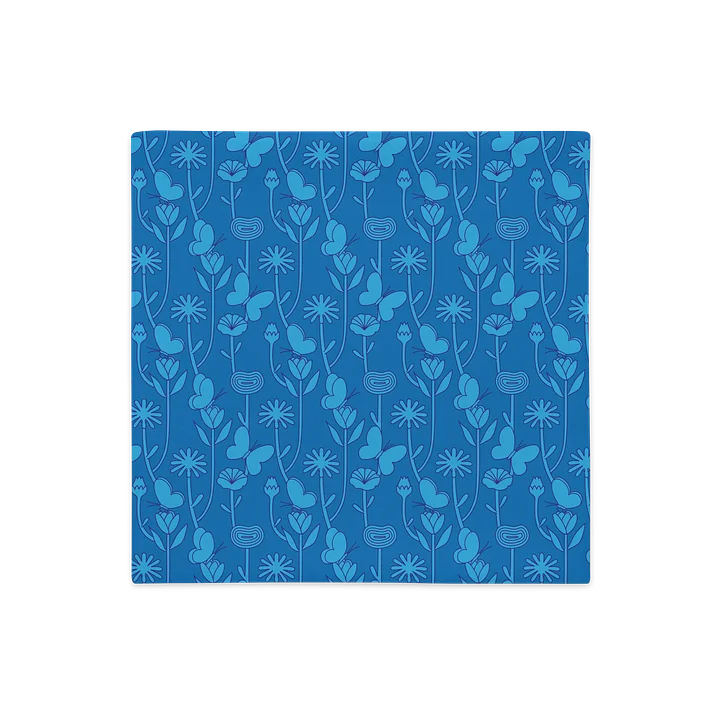 bloom (blue) Pillow case product image (2)