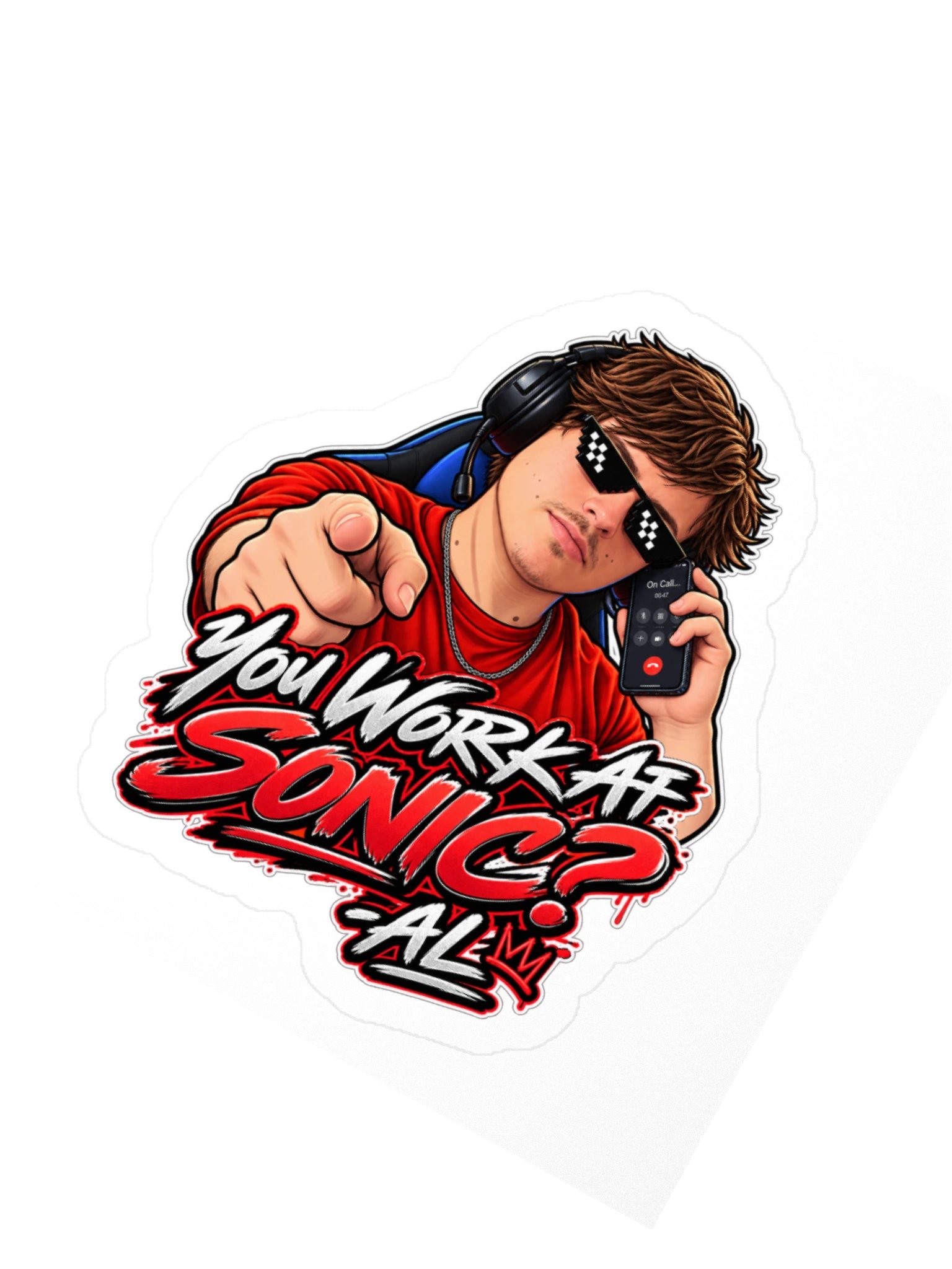 You Work At Sonic Sticker product image (4)
