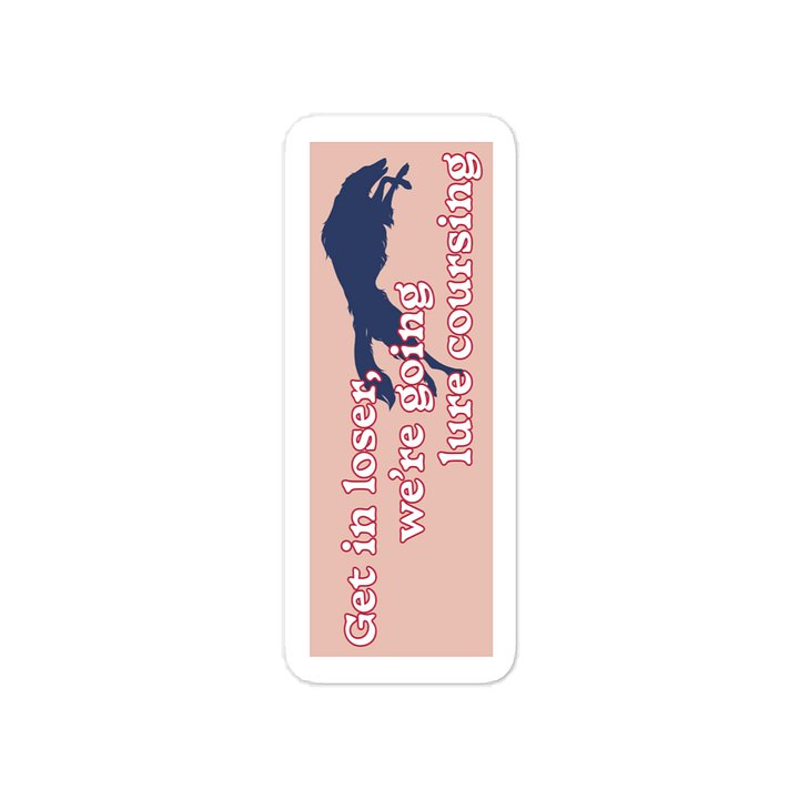 Lure Coursing Sticker - Pink product image (1)