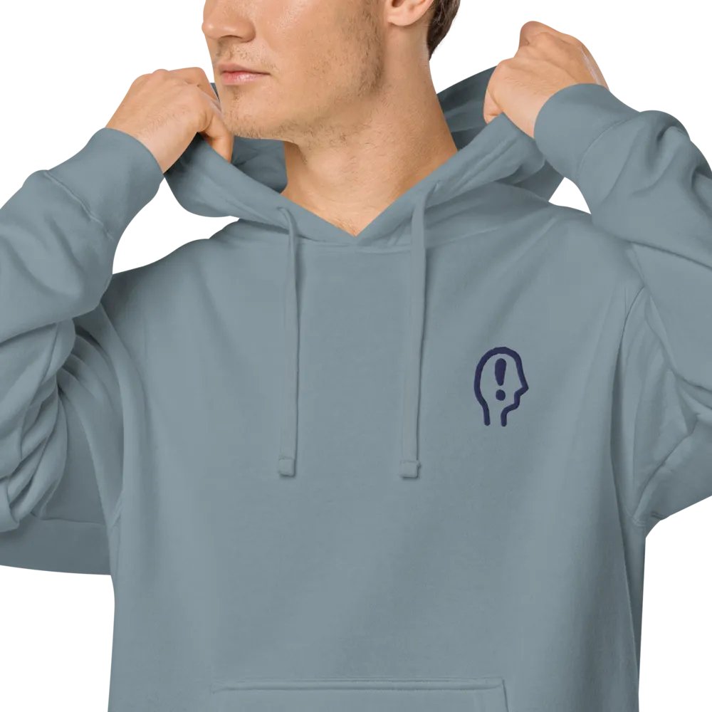 EXCLAIMING MENTALLY (navy) embroidered pigment hoodie product image (7)