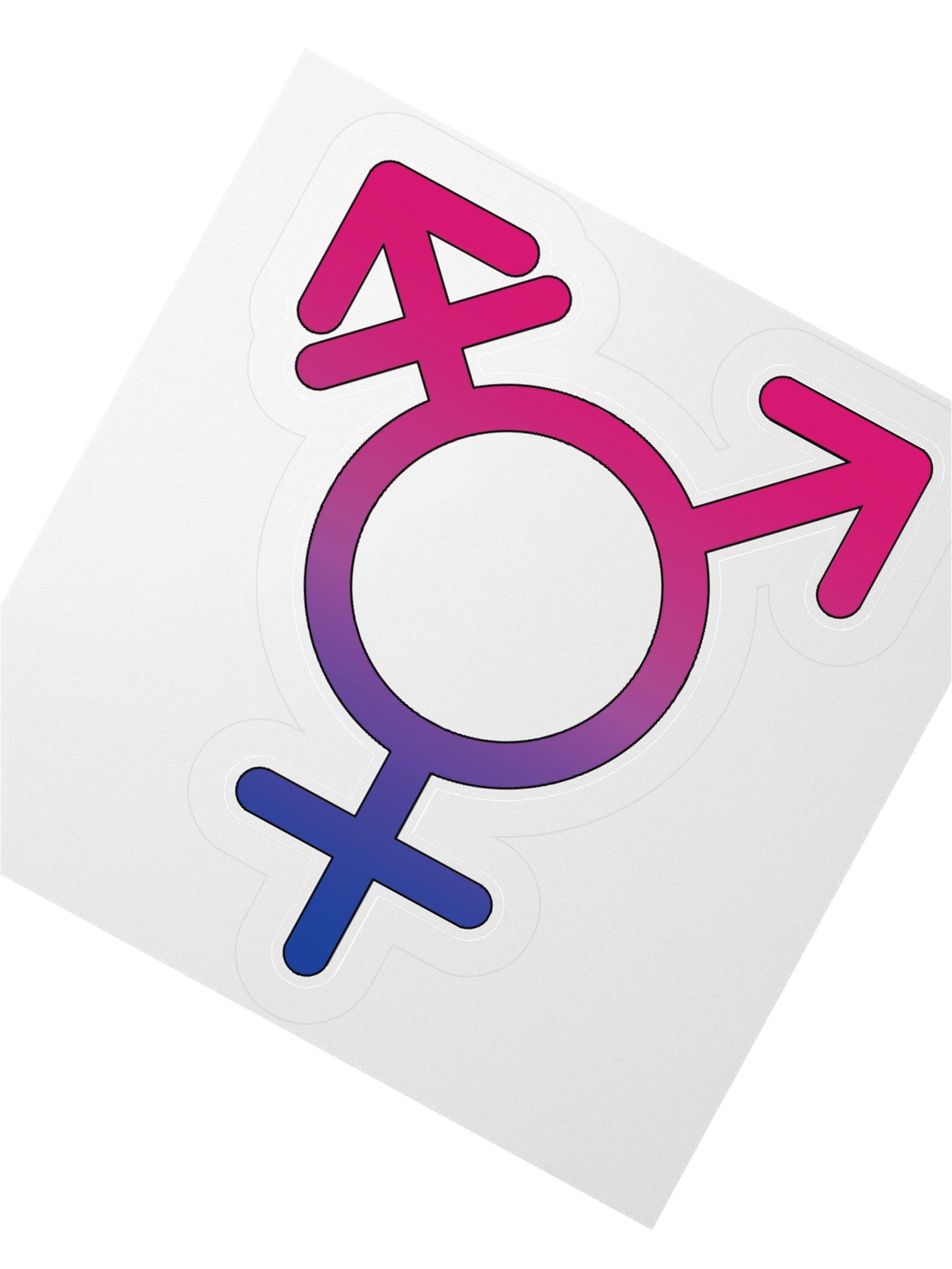 Bisexual Transgender Symbol Sticker product image (6)