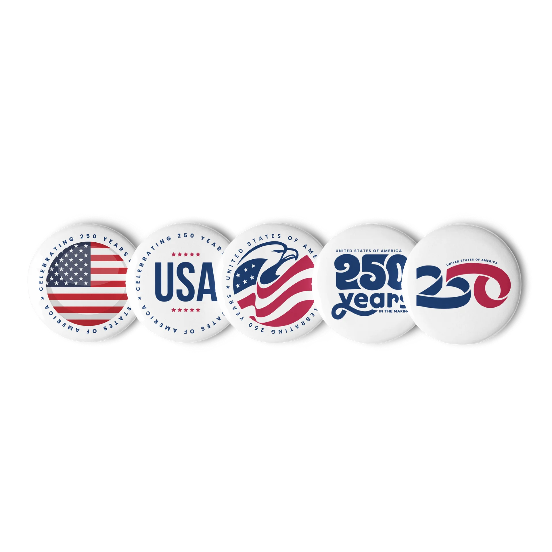 America 250 Pin Button Set product image (1)