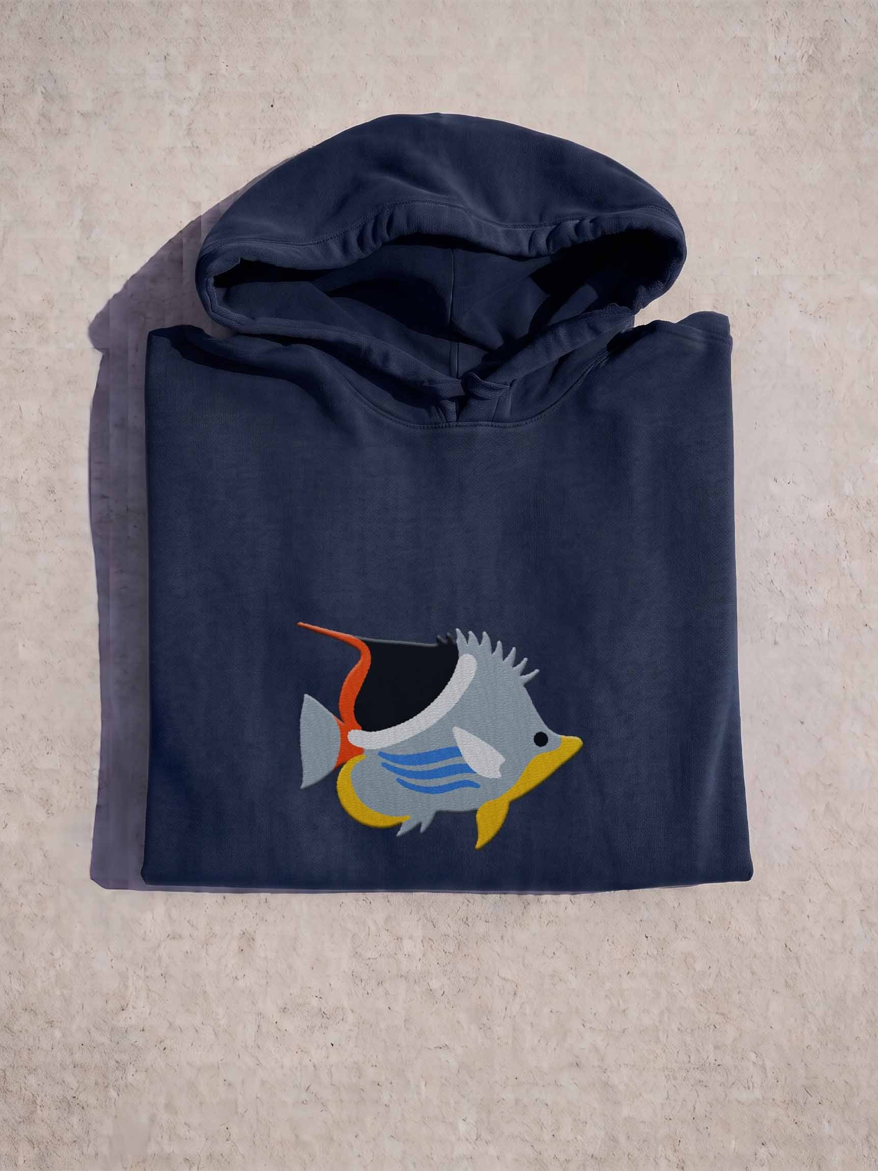 Saddleback Butterflyfish Premium Hooded Sweatshirt (Embroidered) for Reef and Marine Aquarium Lovers product image (1)