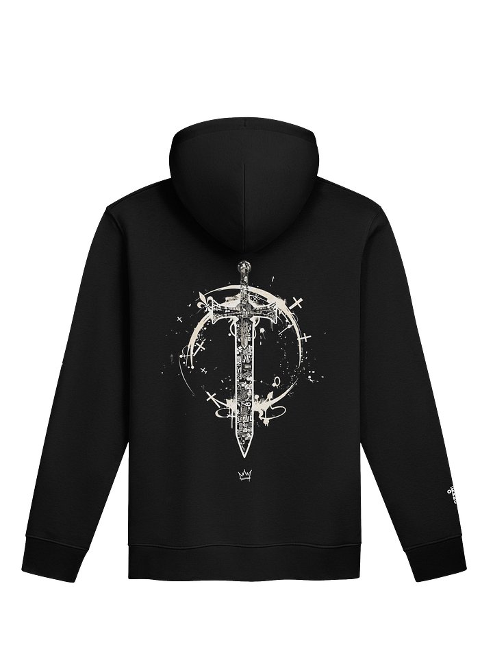 ONE KING Urban Crusader 100% Organic Cotton Premium Street Hoodie with embroidered sleeve logo product image (1)