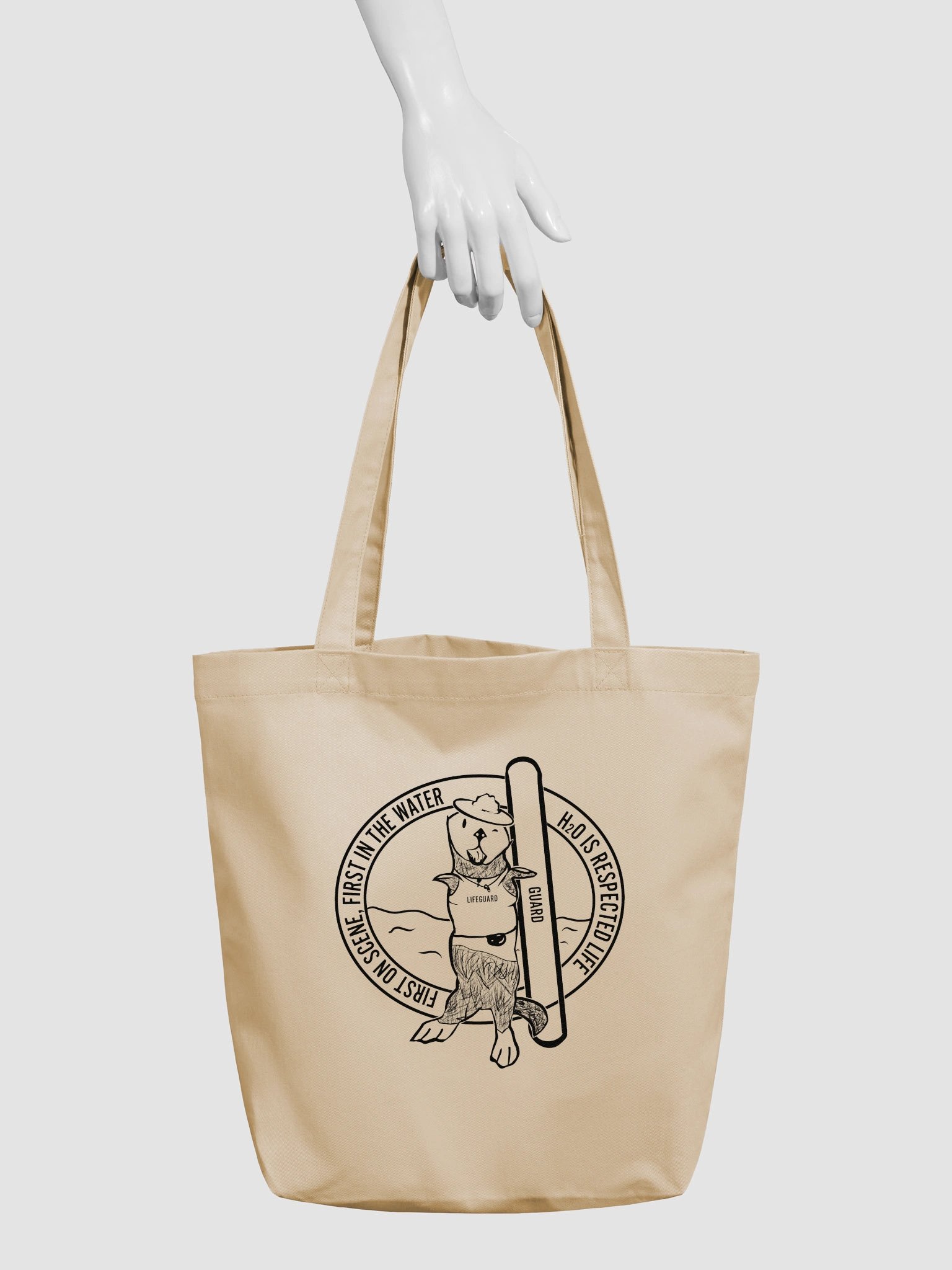 First in the Water — Sea Otter Lifeguard Tote product image (3)