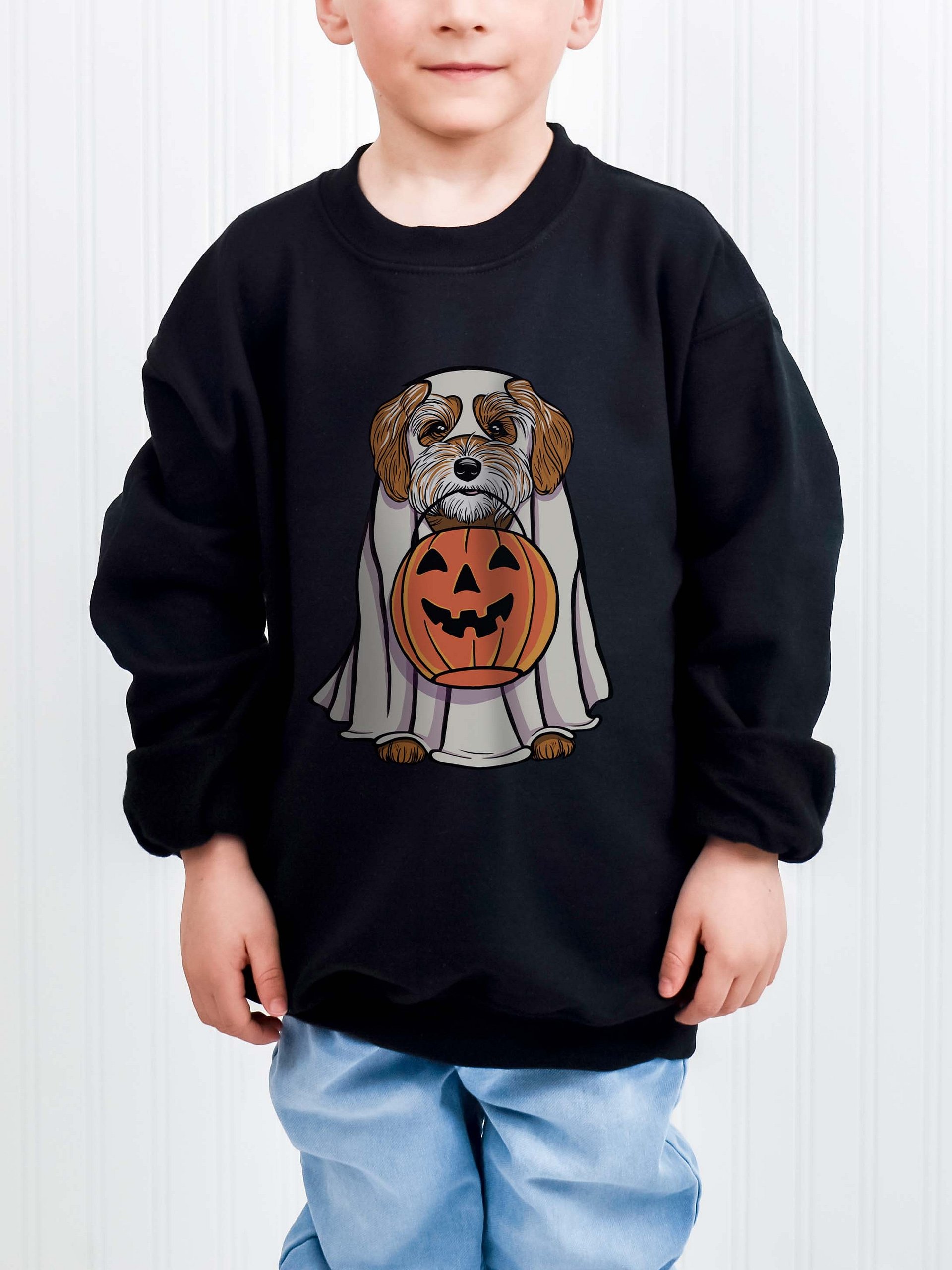 Halloween Havanese(Brown & White) Youth Sweatshirt product image (1)