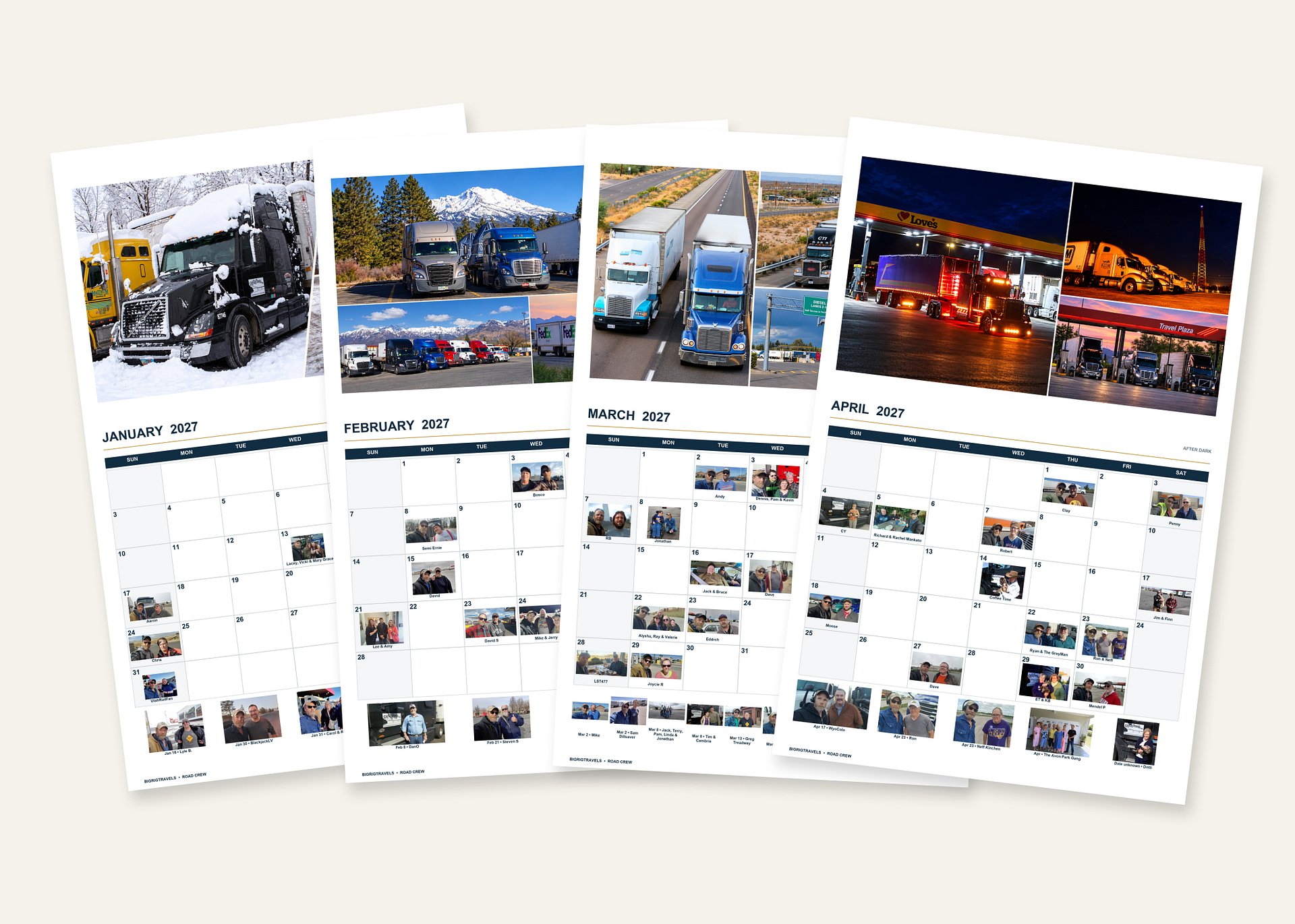 2027 BigRigTravels Special Road Crew Calendar — Trucking Edition product image (1)