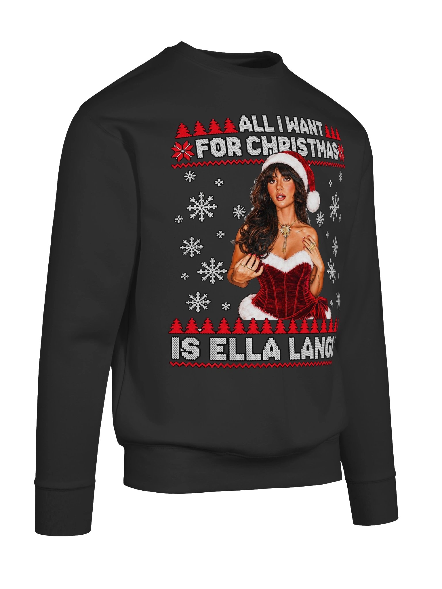 All I Want for Christmas Is Ella Langley™ Unisex Sweatshirt - Ugly Sweater Edition product image (10)