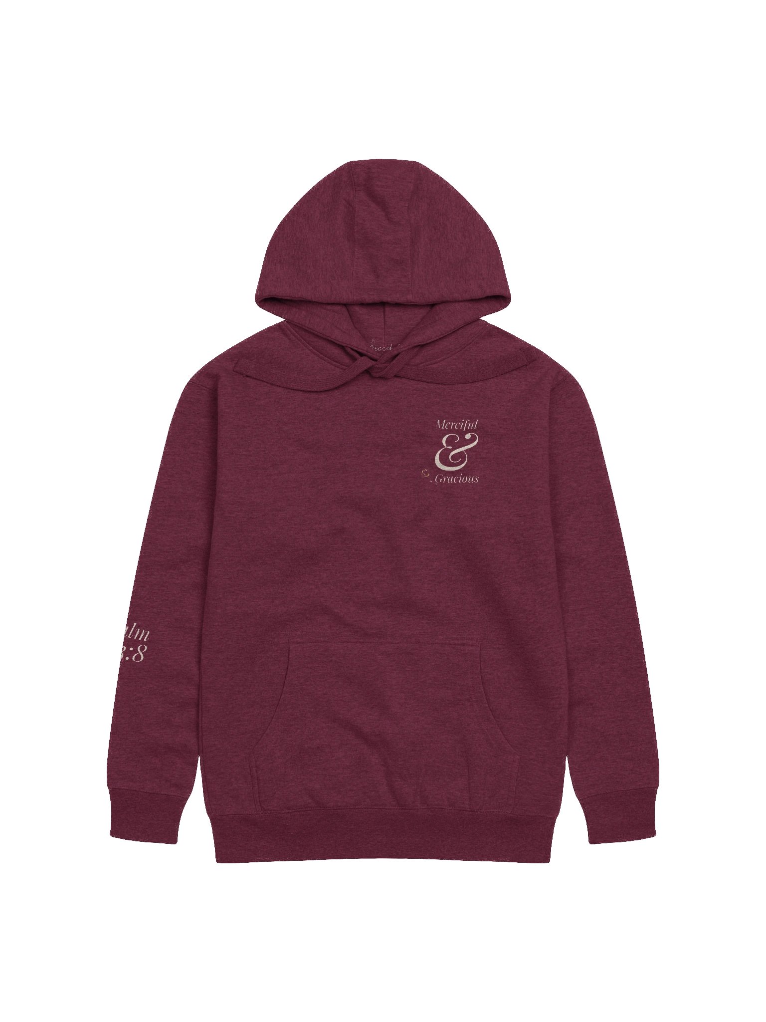 Merciful & Gracious Hoodie – Psalm 103:8 \| By Grace Capsule product image (1)