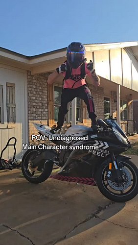 This isn't real idk even know where I am 😅 
#biker #bikelover #vibes #2wheelfeels #viral