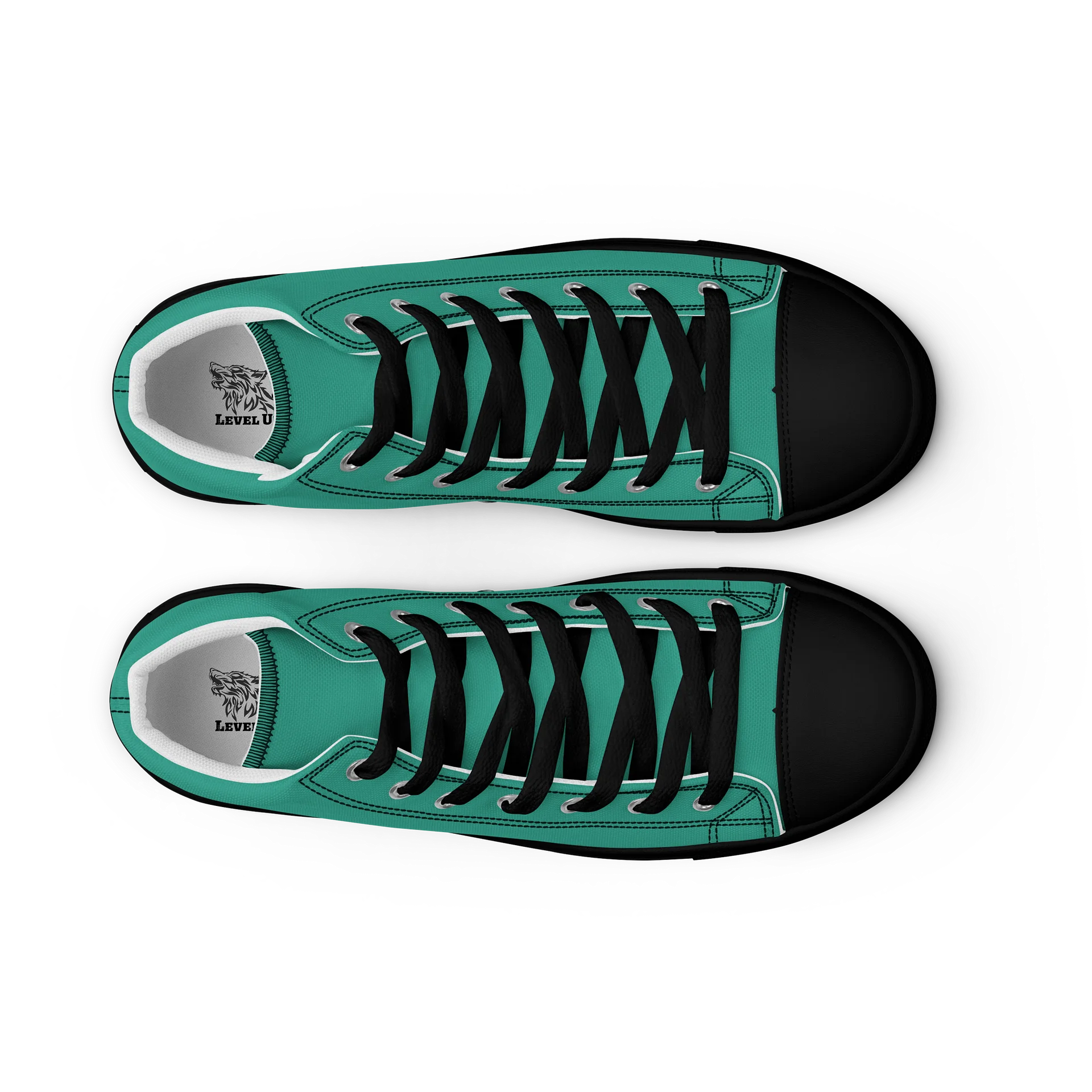 WORK YOUR DOG — Retro Graphic Women's High-Top Sneakers product image (9)