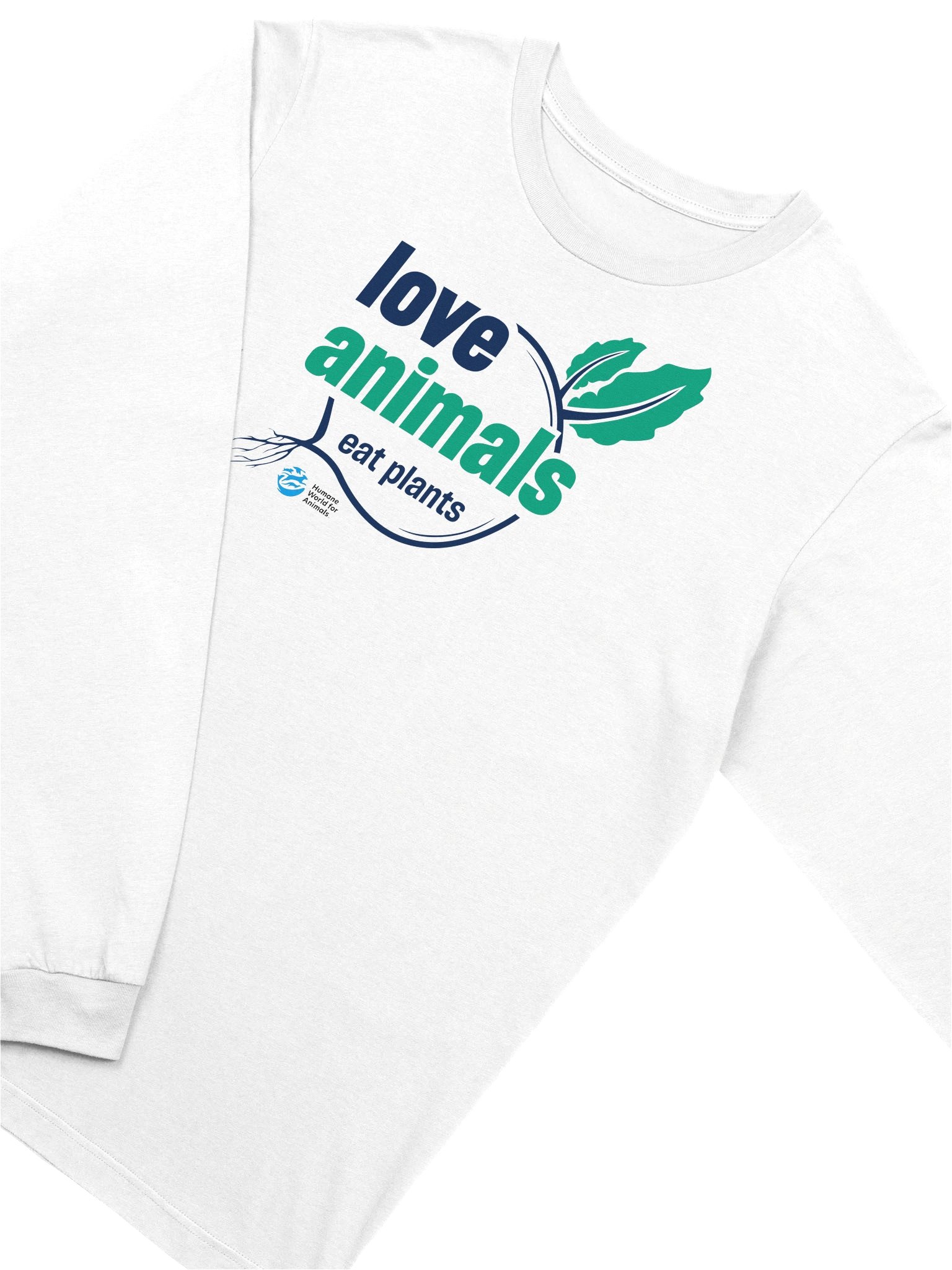 Love animals, eat plants - Long sleeve tee product image (3)