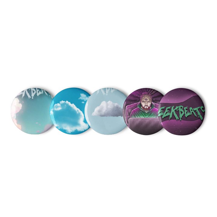 EekBeats Album Cover Pin Buttons Set #2 product image (1)
