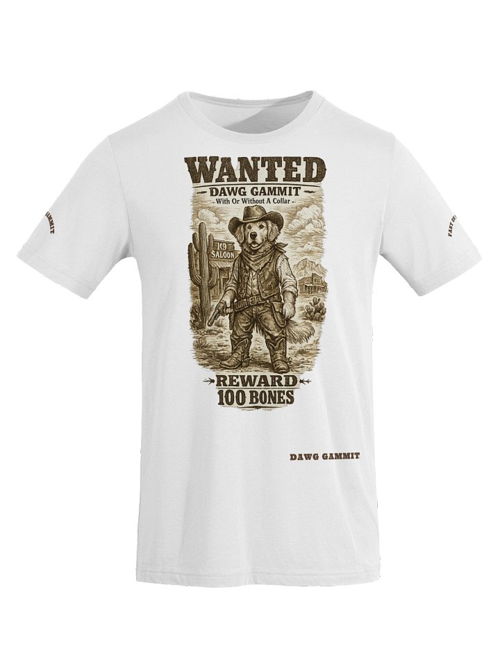 DAWG GAMMIT™ WANTED Golden Retriever Triblend T-Shirt product image (13)