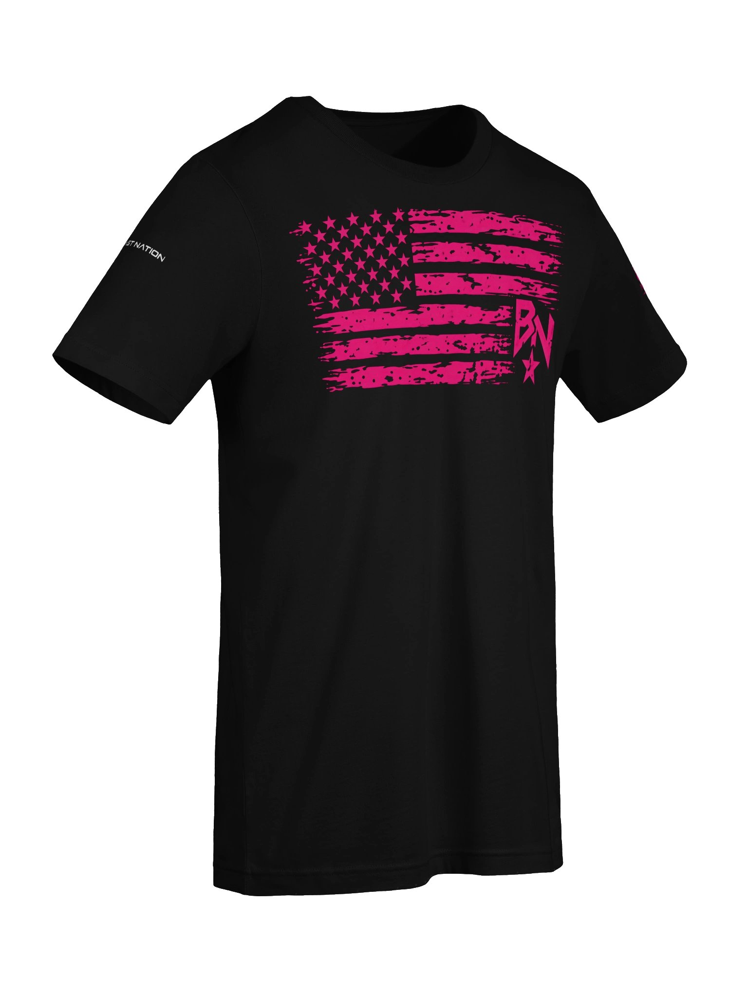 Copy of Beast Nation | Distressed American Flag Tee Pink product image (7)