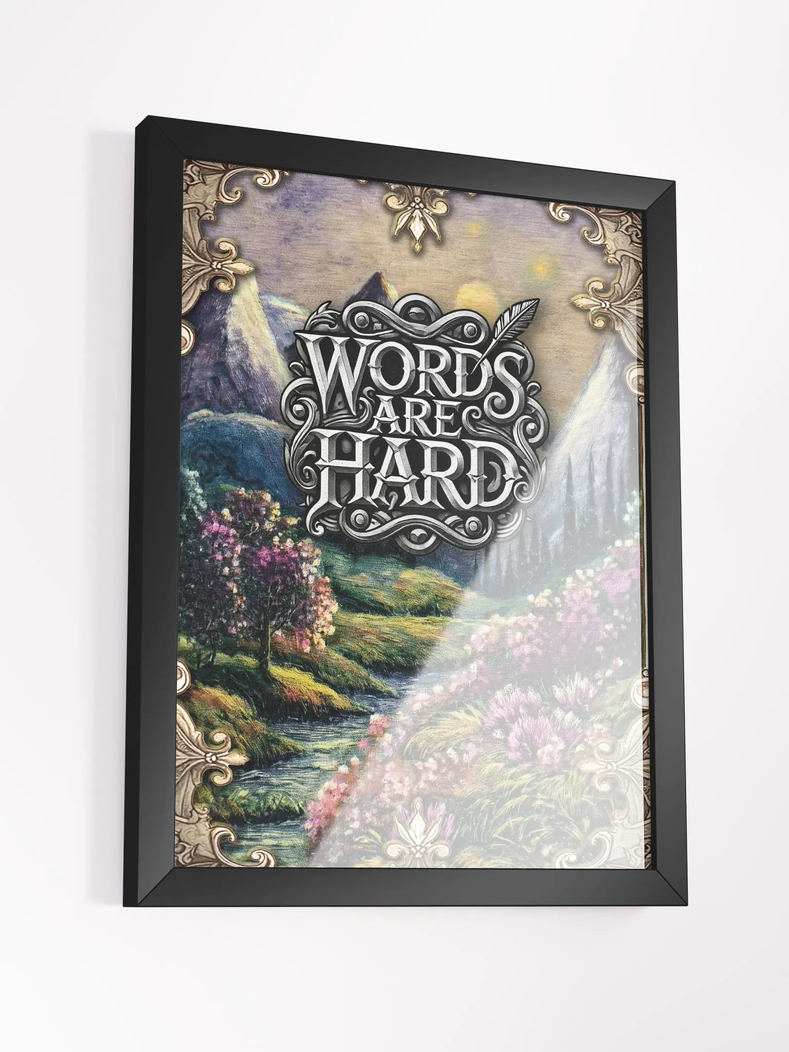 Words are Hard Framed Poster product image (15)