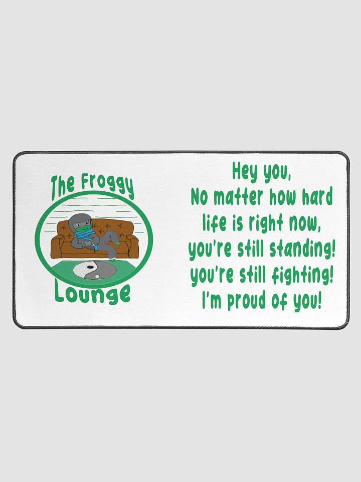 hey you desk mat - green product image (1)